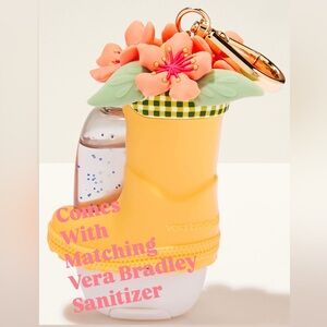 NWT B&BW x Vera Bradley Rain Boot Keychain Pocketbac Holder & Matching VB Refill